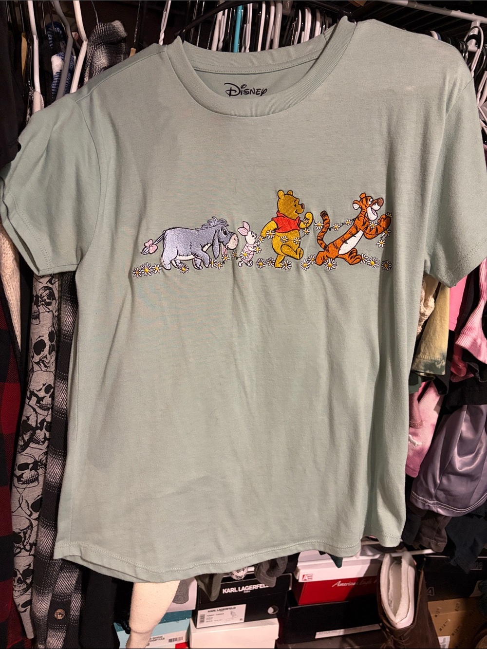 Mint Green Winnie the Pooh & Friends Graphic Tee